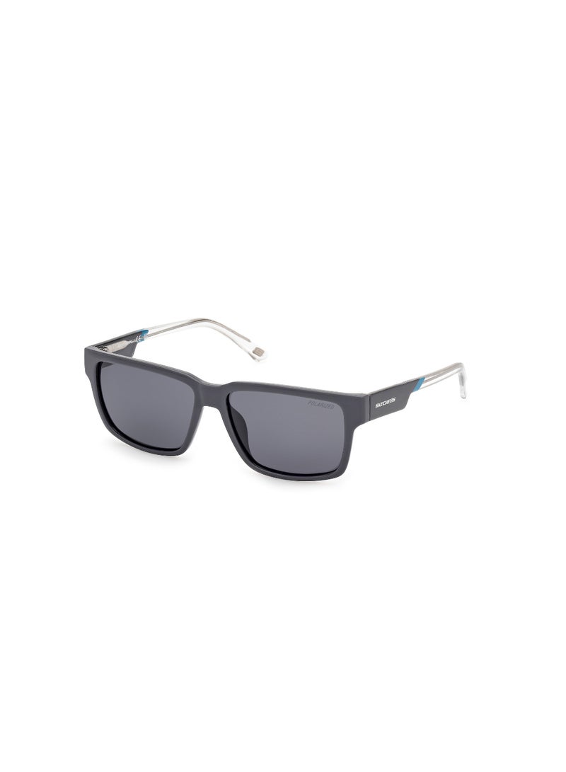 SKECHERS FULL RIM RECTANGULAR TEENAGE BOY SUNGLASS SE0002520D55 - Image 1